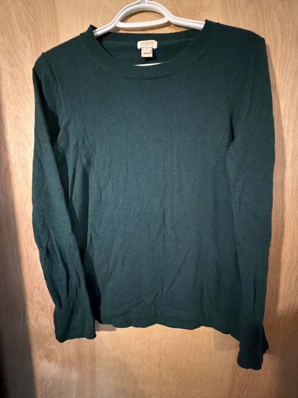 J.Crew Crewneck Sweater Size XS Green Long Sleeve Pullover